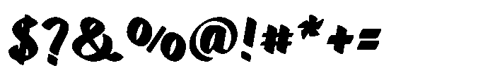 Markflat Extra Bold Font OTHER CHARS