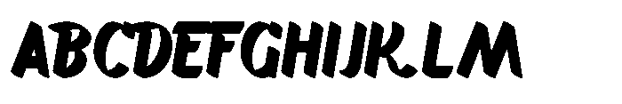 Markflat Extra Bold Font UPPERCASE
