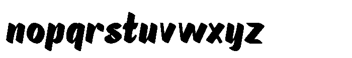 Markflat Extra Bold Font LOWERCASE