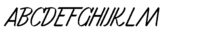 Markflat Light Italic Font UPPERCASE