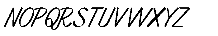Markflat Light Italic Font UPPERCASE