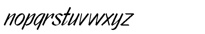Markflat Light Italic Font LOWERCASE