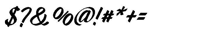 Markflat Medium Italic Font OTHER CHARS