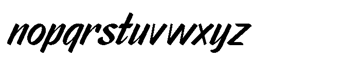 Markflat Medium Italic Font LOWERCASE