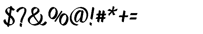 Markflat Regular Font OTHER CHARS