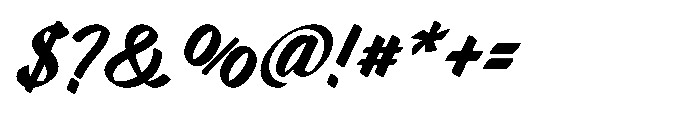 Markflat Semi Bold Italic Font OTHER CHARS