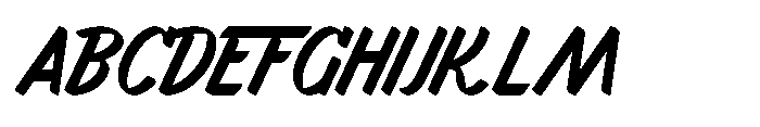Markflat Semi Bold Italic Font UPPERCASE