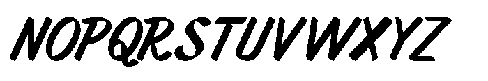 Markflat Semi Bold Italic Font UPPERCASE
