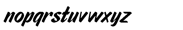 Markflat Semi Bold Italic Font LOWERCASE