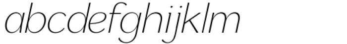 Markisa Extra Light Italic Font LOWERCASE