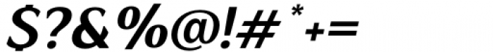 Markisa Semi Bold Italic Font OTHER CHARS