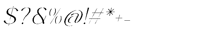 Marko Italic Font OTHER CHARS