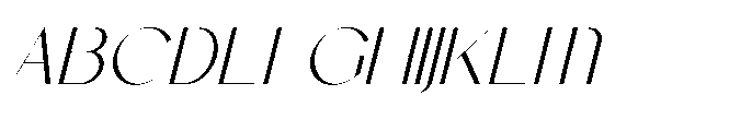 Marko Italic Font UPPERCASE
