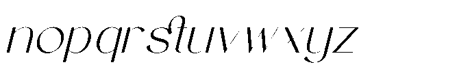 Marko Italic Font LOWERCASE