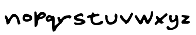 Markout Regular Font LOWERCASE