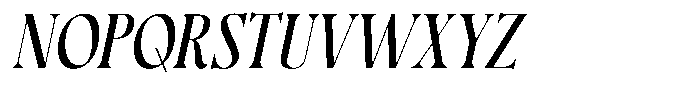 Markstyle Slant Regular Font UPPERCASE