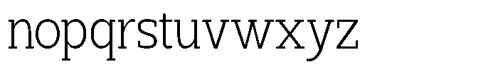 Marlent Semi Condensed Font LOWERCASE