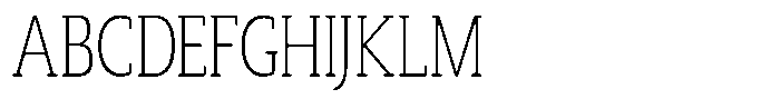 Marlent Soft LightCondensed Font UPPERCASE