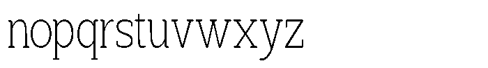 Marlent Soft LightCondensed Font LOWERCASE