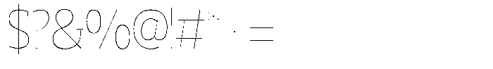 Marlent Thin Semi Condensed Font OTHER CHARS