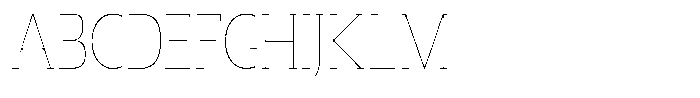 Marlent Thin Semi Condensed Font UPPERCASE