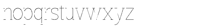 Marlent Thin Semi Condensed Font LOWERCASE