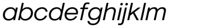 Marlin Geo Semi Light Italic Font LOWERCASE