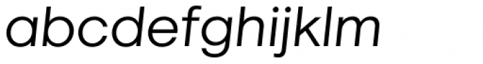 Marlin Geo Slant Semi Light Italic Font LOWERCASE