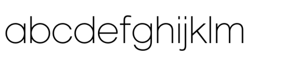 Marlin Sans SQ Extra Light Font LOWERCASE