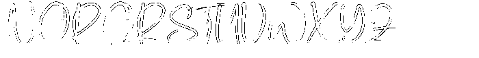 Marlinah Beauty Outline Font UPPERCASE