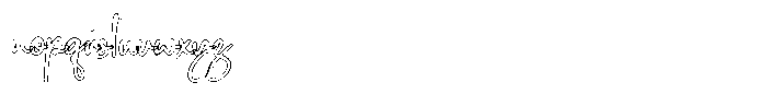 Marlinah Beauty Outline Font LOWERCASE