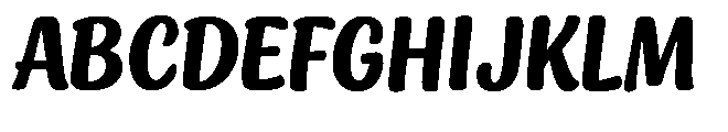 Marline Slant Font UPPERCASE