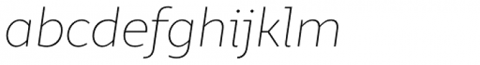 Marlon Pro Thin Italic Font LOWERCASE