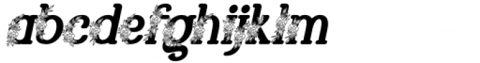 Marlyn Alt Flo One Bold Italic Font LOWERCASE