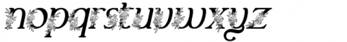 Marlyn Alt Flo One Medium Italic Font LOWERCASE