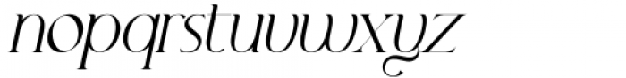 Marlyn Alt Light Italic Font LOWERCASE