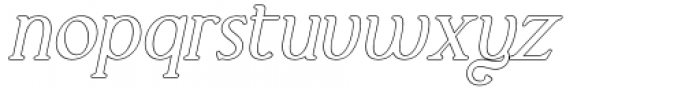 Marlyn Alt Medium Outline Italic Font LOWERCASE