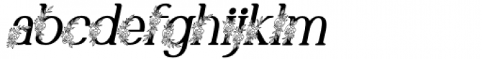 Marlyn Flo One Medium Italic Font LOWERCASE