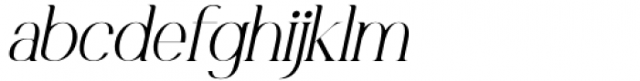 Marlyn Light Italic Font LOWERCASE