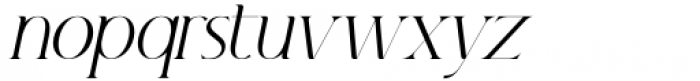 Marlyn Light Italic Font LOWERCASE