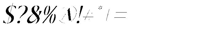 Marogis Italic Font OTHER CHARS