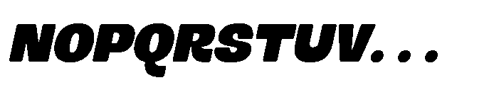 Marolupida Extra Black Italic Font UPPERCASE
