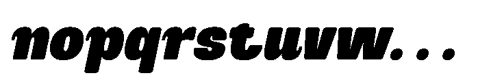 Marolupida Extra Black Italic Font LOWERCASE