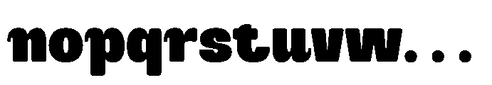 Marolupida Extra Black Font LOWERCASE