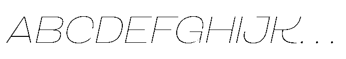 Marolupida Thin Italic Font UPPERCASE