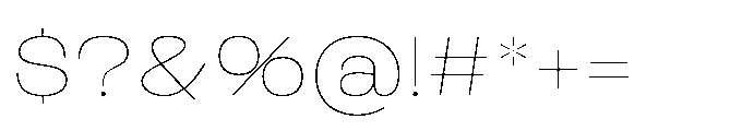 Marolupida Thin Font OTHER CHARS