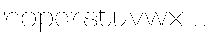 Marolupida Thin Font LOWERCASE