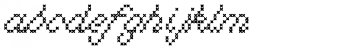 Marquer Script Fatstitch Font LOWERCASE