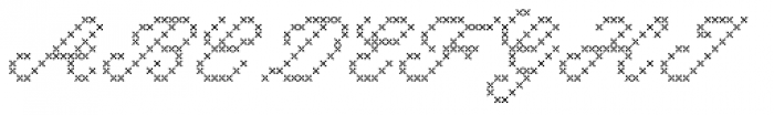 Marquer Script Stitch Font UPPERCASE