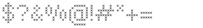 Marquer Square Stitch Font OTHER CHARS